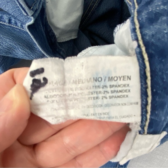 Nine West Vintage America Jeans Sz 14 Mid Rise Straight Leg Blue Jeans - Picture 3 of 13